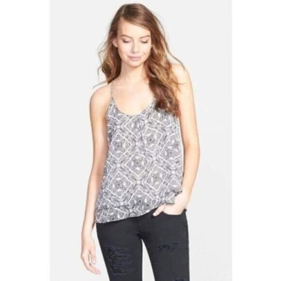 nordstrom Sun & Shadow Top XS Double Layer Halter Printed Modern Family Haley - Picture 4 of 13